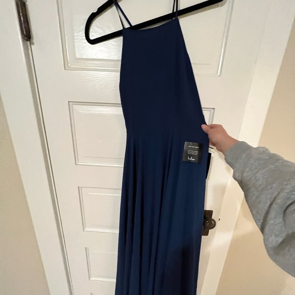 Lulus Mythical Kind of Love Maxi Dress, size M, Navy blue - Picture 3 of 6